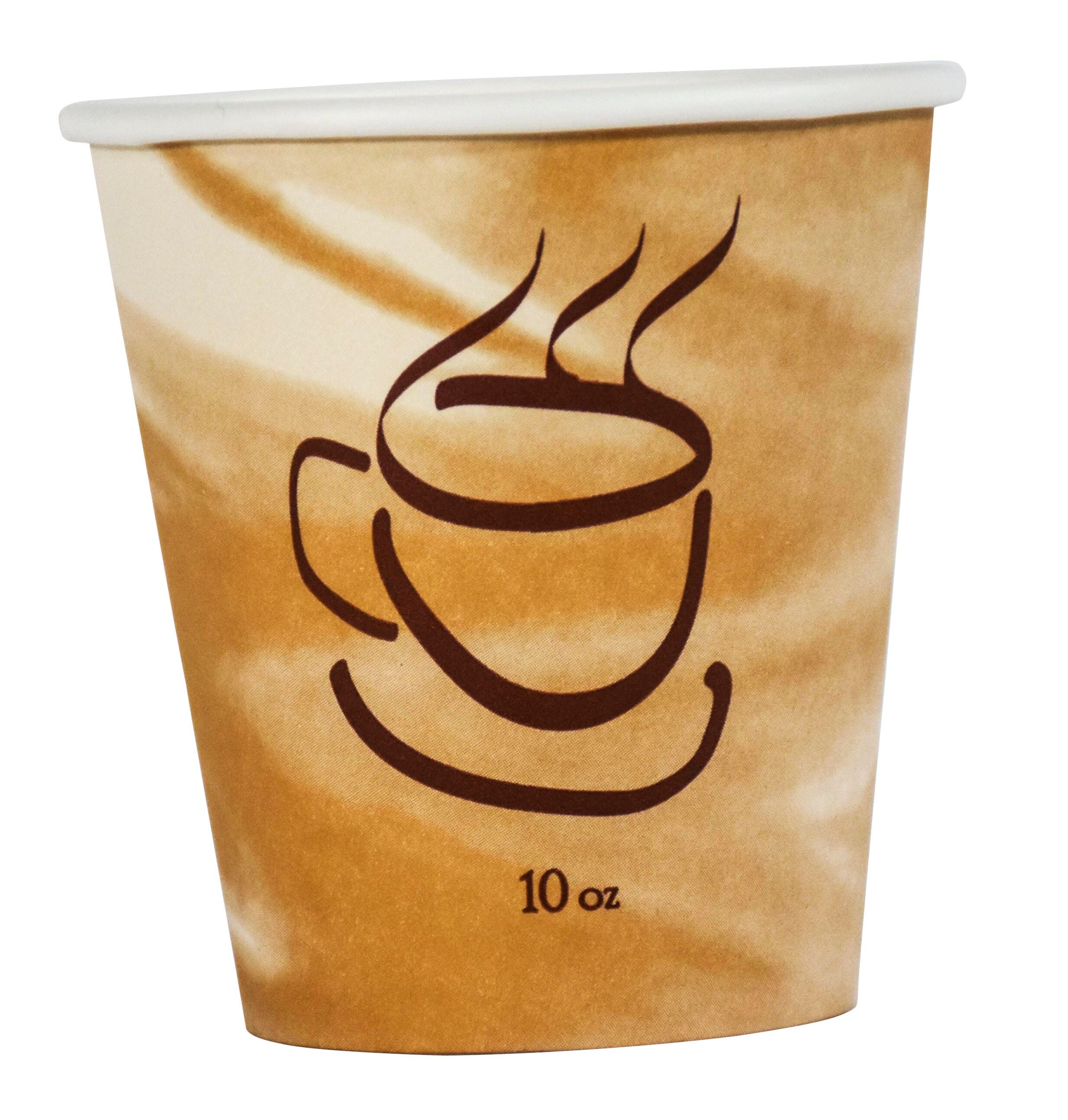 Gogo Hot Cups, 10 oz Squat, Paper, Pack of 50, Item Number 2003392